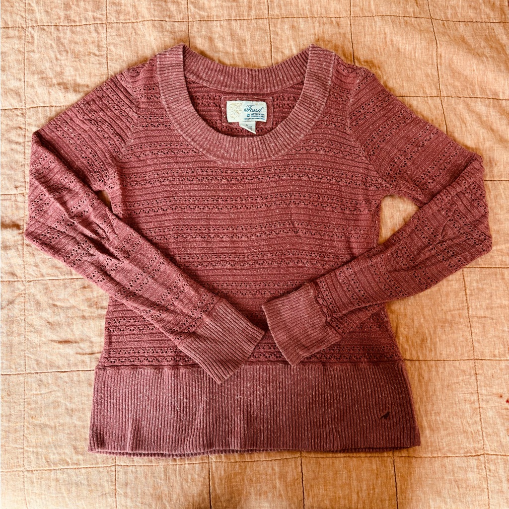 Fossil Scoop Neck Sweater